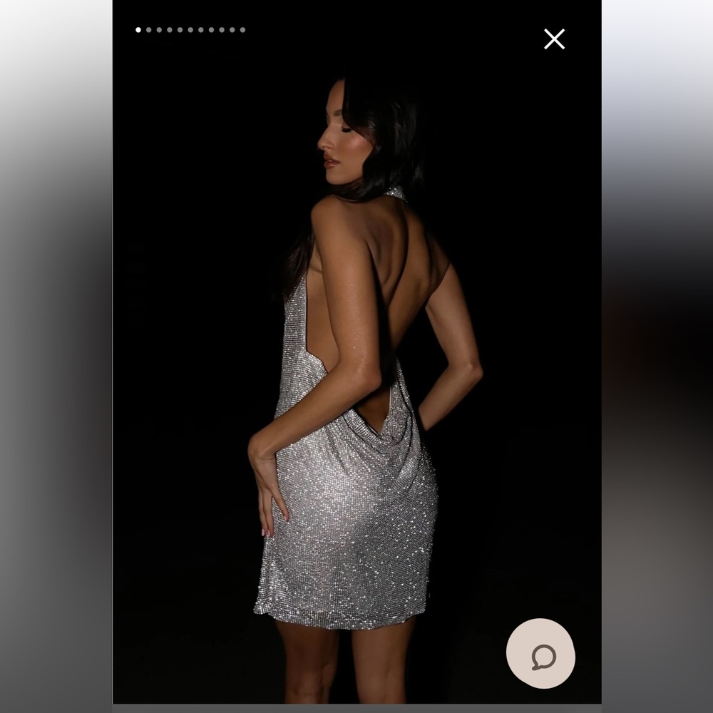 Meshki - Meilani Low Back Diamonte Dress